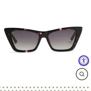 Sito Wonderland Black and Pink Cat-Eye Sunglasses